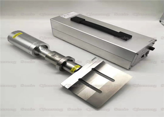 음식 급료 언 고기를 위한 20khz 초음파 주문을 받아서 만들어진 폭을 가진 티타늄 절단 잎